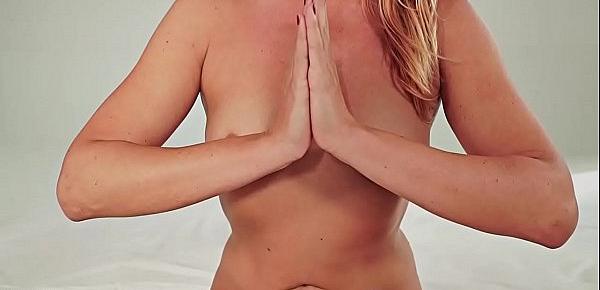  Yoga Masturbation Session - Lesbians Pussy Massage Orgasm